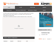 Tablet Screenshot of kluby-sportowe.com.pl
